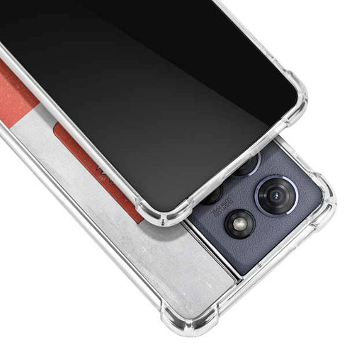 Poland Flag Distressed Moto G 5G (2025) Clear Case